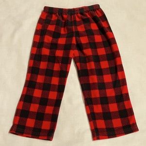 Plaid pajama bottoms